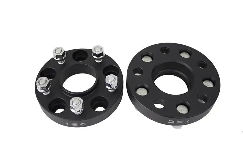 ISC Suspension Nissan 5x114.3 Hub Centric (66 Hub Bore) Wheel Spacers 25mm Black (Pair) - WSNS25B iscwsns25b