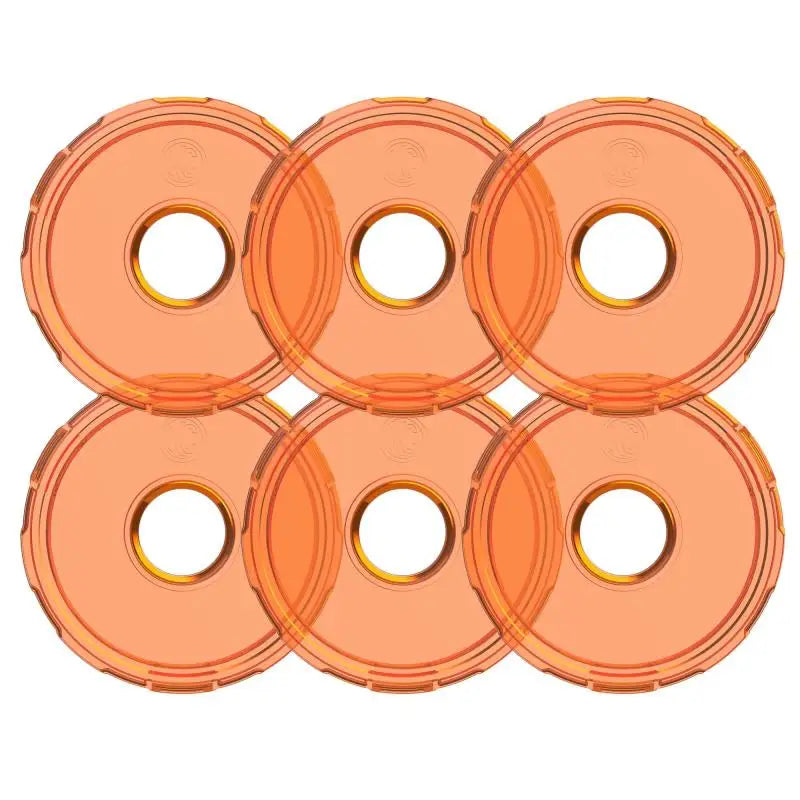 KC HiLiTES Cyclone V2 LED - Replacement Lens - Amber - 6-PK - 4412 kcl4412