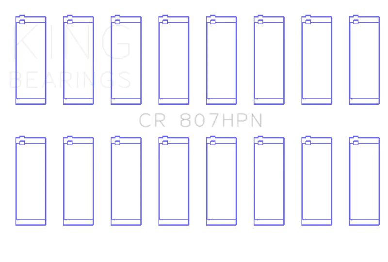 King Chevy LS1 / LS6 / LS3 (Size STD) Performance Rod Bearing Set kingcr807hpn