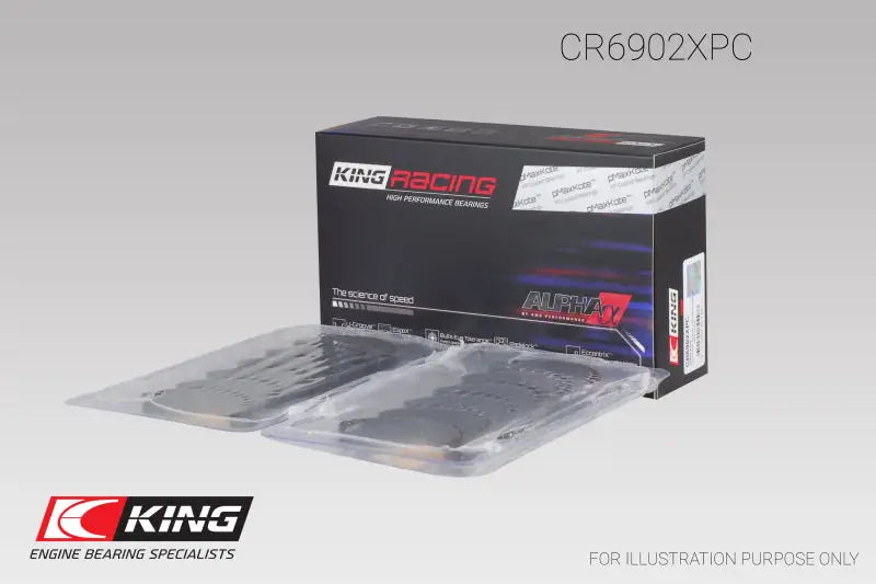 King Nissan VQ35HR/VQ37VHR/VR30DTT (Size STD) pMaxKote Rod Bearing Set - CR6902XPC kingcr6902xpc