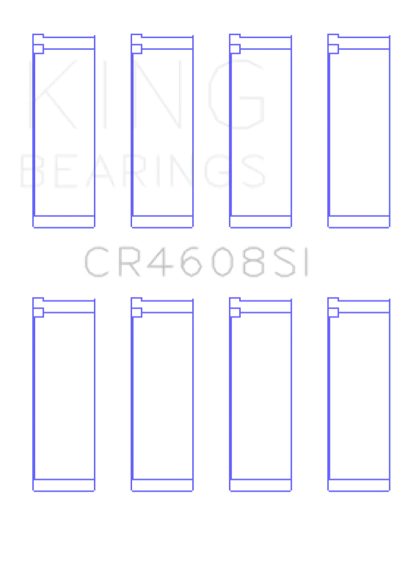 King Toyota 2ZZ-GE (Standard Size) Connecting Rod Bearing Set (Set of 4) kingcr4608si