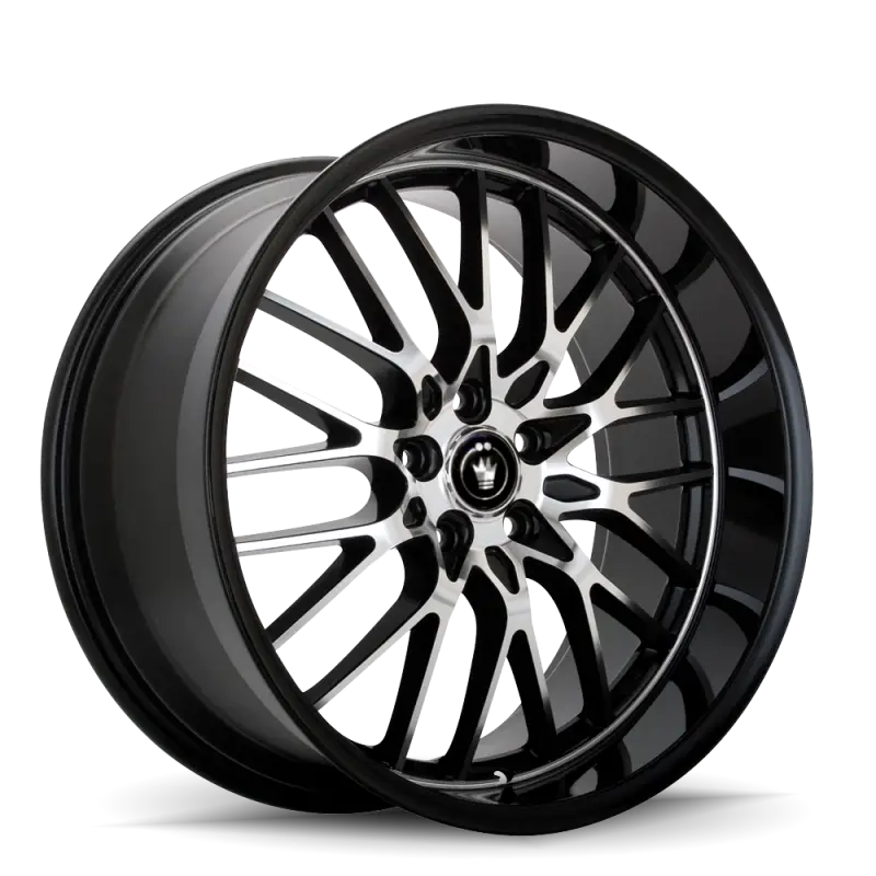 Konig Lace 17x7 10x110/115 ET40 Black/Machine Spoke - LA77T15405 kngla77t15405