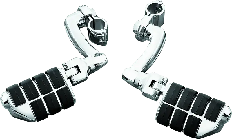 Kuryakyn Longhorn Offset Dually ISO Peg With 1-1/4in Clamp Chrome 605665