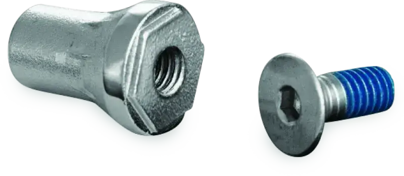 Kuryakyn Replacement Tapered Peg Mount With Screw Chrome 672385