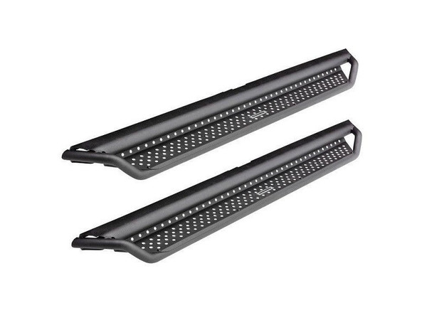 Ford Bronco Black Textured 73" Dominator Extreme D1 Side Steps Bar by Go Rhino