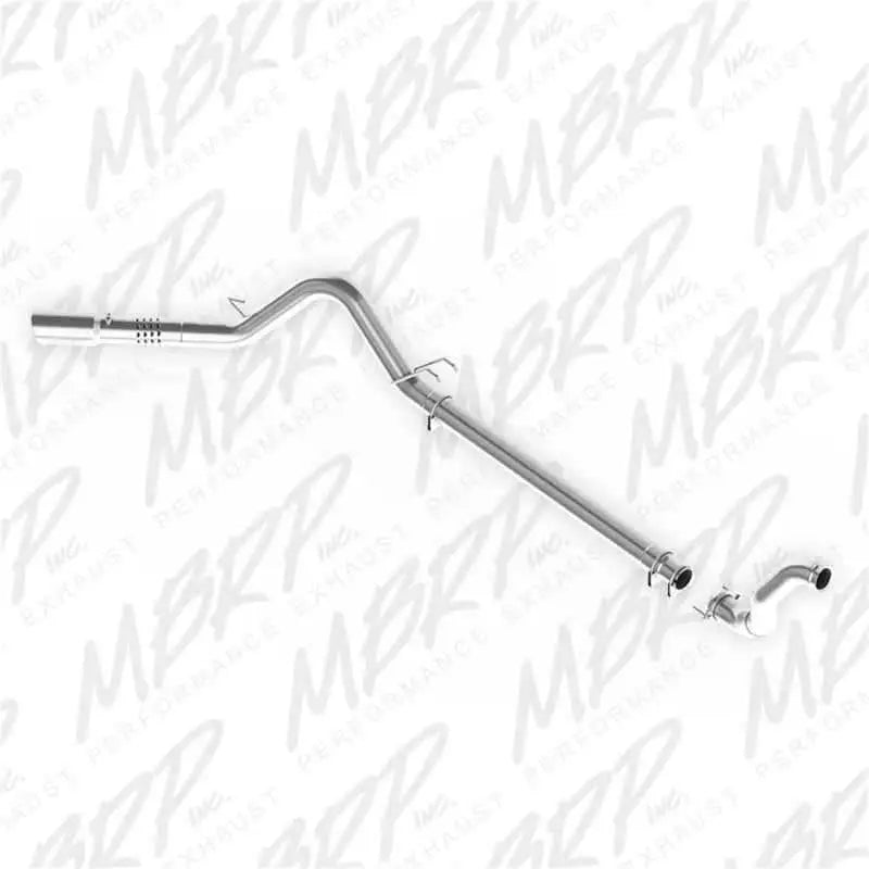 MBRP 08-10 Ford 6.4L F250/350/450 4 inch Filter Back Single Side Exit Aluminum and Down Pipe s6282al