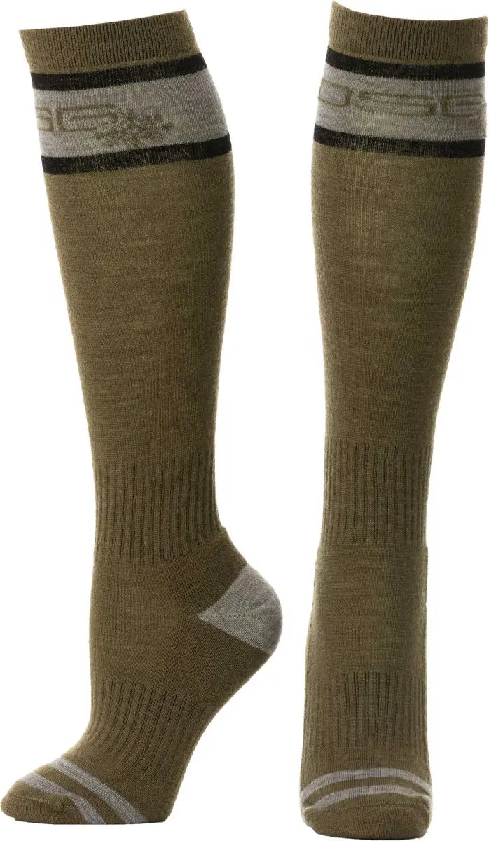 Mid Weight Socks Dark Olive wps-462-0805