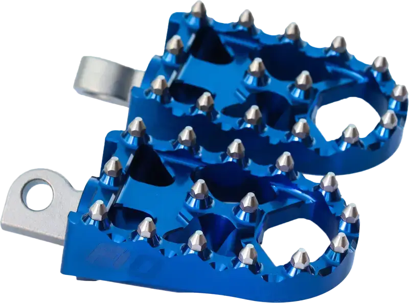 Moto Style Footpeg Set Blue 2"X 3.125" 122-8097