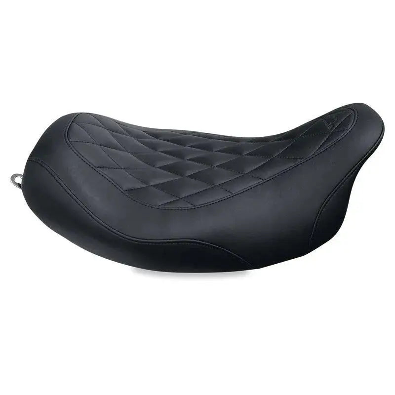 Mustang 08-21 Harley Electra Glide Std,Rd Glide,Rd King,Str Glide Solo Seat Diamond Stitch - Brown mmp76694