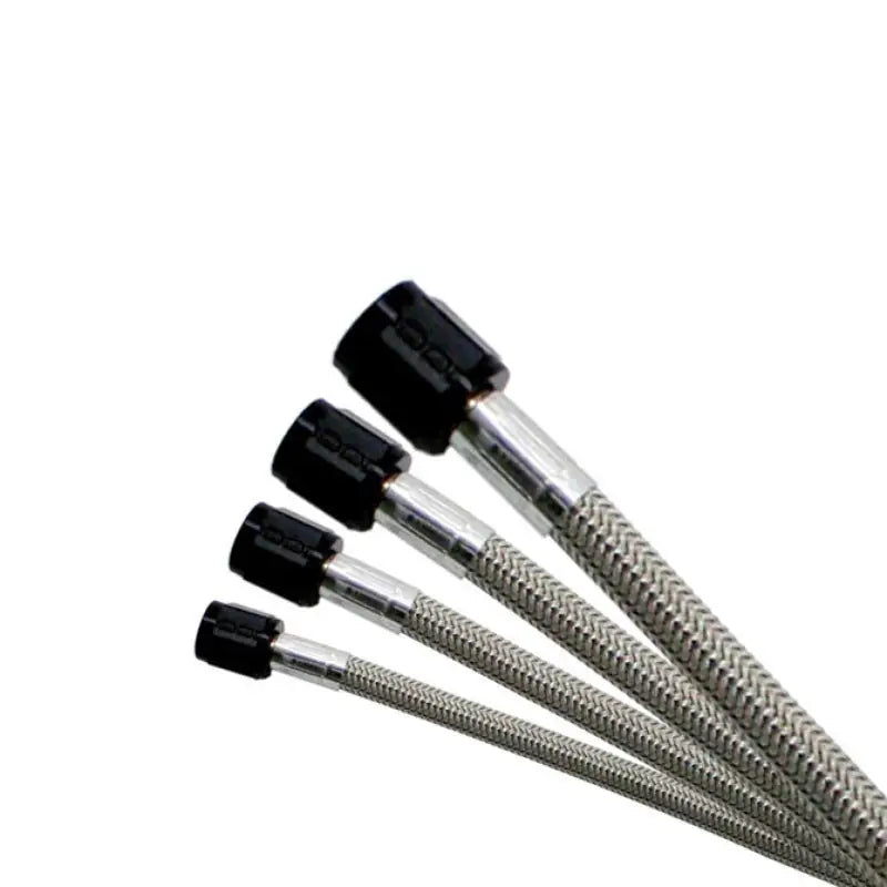 Nitrous Express 4AN 6ft Stainless Steel Braided Hose - Black - 11172 nex11172