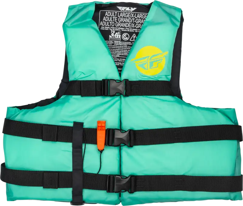 Nylon Flotation Vest Seafoam Green/Yellow Sm/Md wps-221-30412s