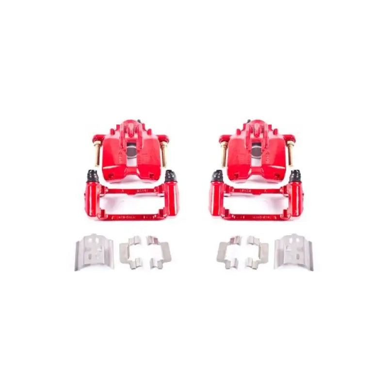 Power Stop 04-05 Cadillac XLR Rear Red Calipers w/Brackets - Pair - S4698 psbs4698