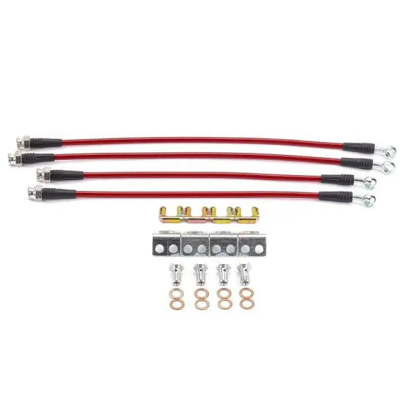 Power Stop 04-09 Cadillac XLR Front & Rear SS Braided Brake Hose Kit - BH00049 psbbh00049