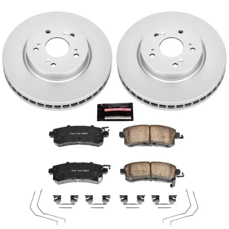 Power Stop 12-15 Honda Crosstour Front Z17 Evolution Geomet Coated Brake Kit - CRK5432 psbcrk5432