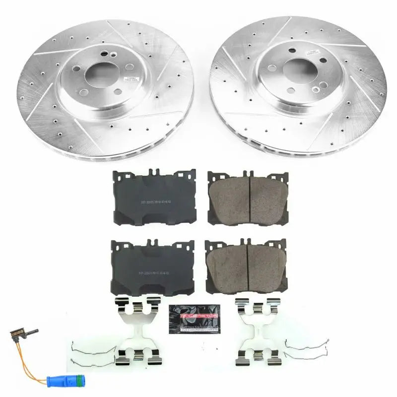 Power Stop 2018 Mercedes-Benz C43 AMG Front Z23 Evolution Sport Brake Kit - K7986 psbk7986