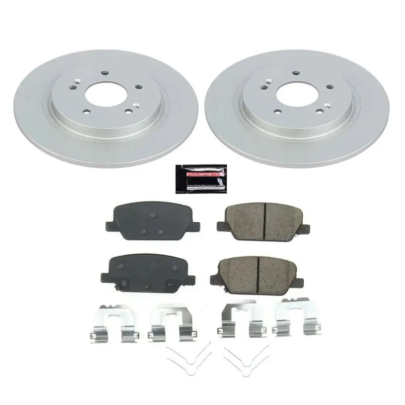 Power Stop 2019 Hyundai Santa Fe Rear Z17 Evolution Geomet Coated Brake Kit - CRK8310 psbcrk8310