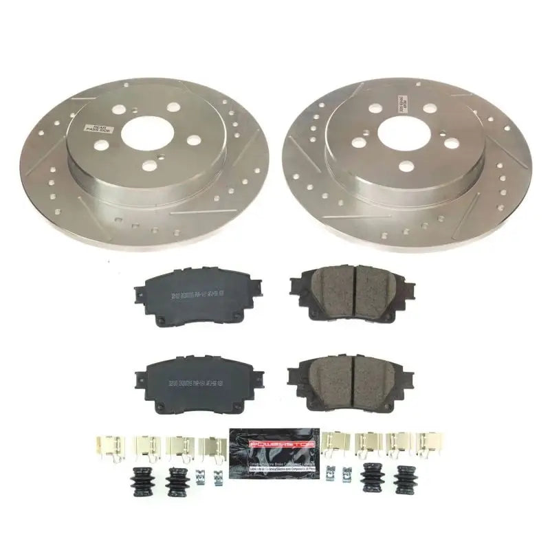 Power Stop 2019 Toyota Corolla Rear Z23 Evolution Sport Brake Kit - K8336 psbk8336