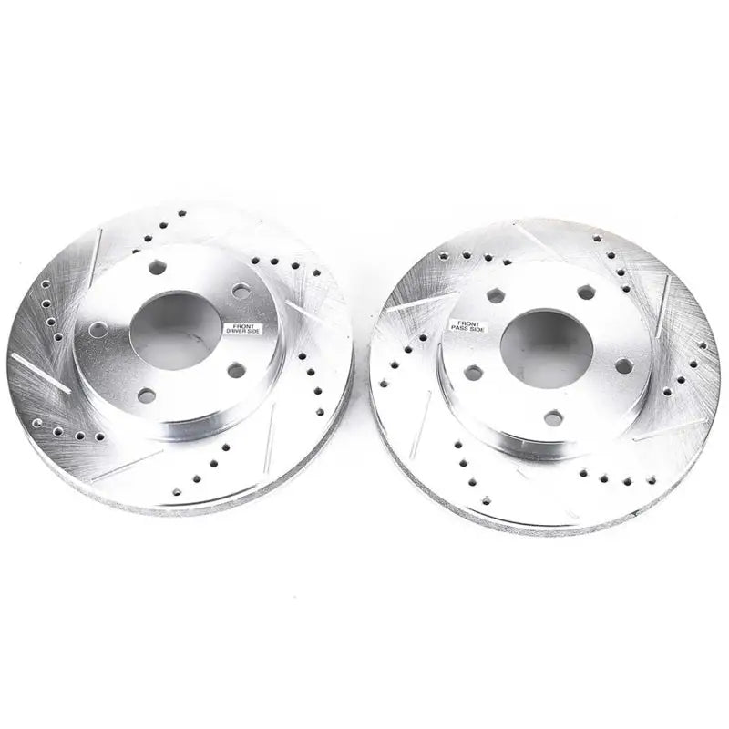 Power Stop 97-05 Chevrolet Blazer Front Evolution Drilled & Slotted Rotors - Pair psbar8638xpr