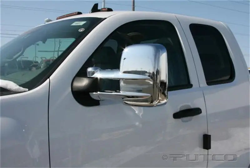 Putco 03-15 Chevrolet Silv - Towing Mirrors (w/o Turn Signals or Camera Sensors) Mirror Covers - 401273 put401273