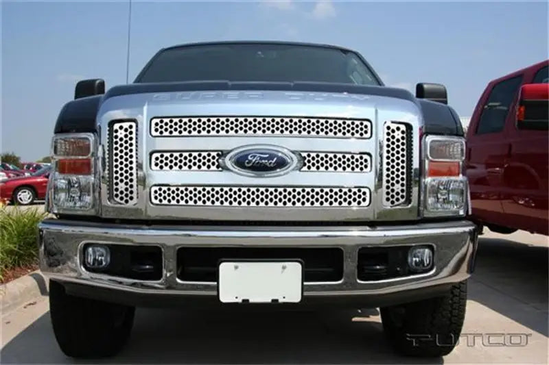 Putco 08-10 Ford SuperDuty (Will not Fit XL/FX4) Punch Stainless Steel Grilles - 84197 put84197