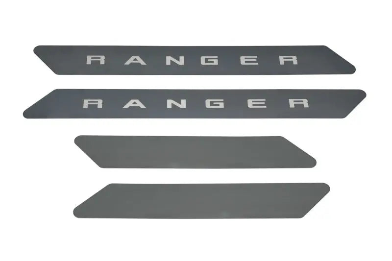 Putco 19-20 Ford Ranger SuperCrew - w/ RANGER Etching (4pcs) Black Platinum Door Sills - 95143BPFD put95143BPFD