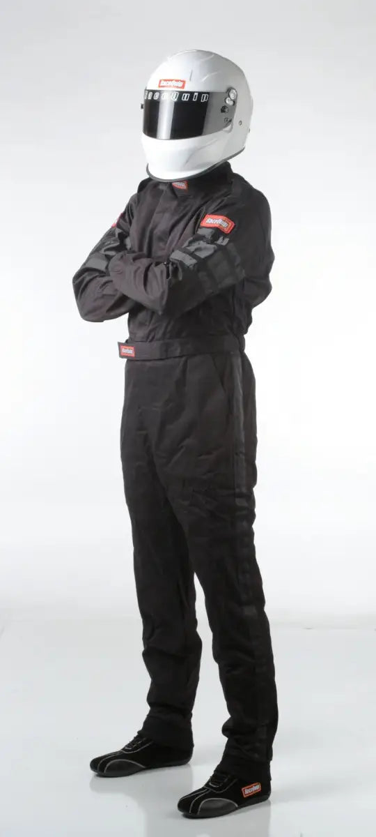 RaceQuip Black SFI-1 1-L Suit - 2XL - 110007 rqp110007