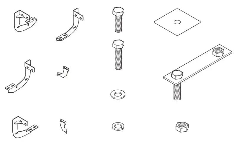 RB-0102-BK Raptor Running Board Mount Kit rptrb0102bk