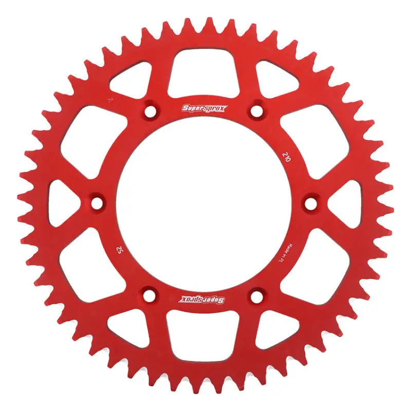 Rear Sprocket Aluminum 52t 520 Red Hon 107-210352