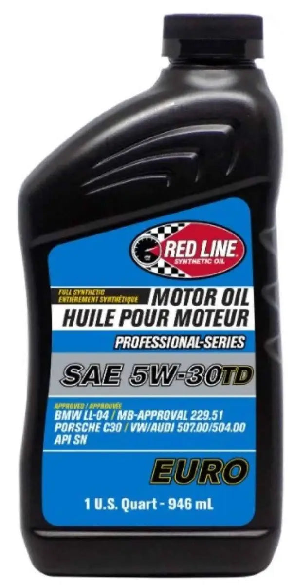 Red Line Professional Series Euro 5W30 TD Motor Oil - Quart - Case of 12 12224