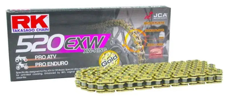 RK Chain GB520EXW-120L XW-Ring - Gold rkcgb520exw-120