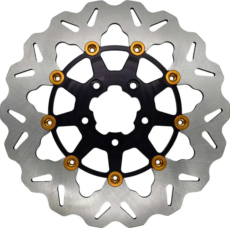Rotor 11.5" Floating Wave Rr Black/Gold Buttons wps-17-10061