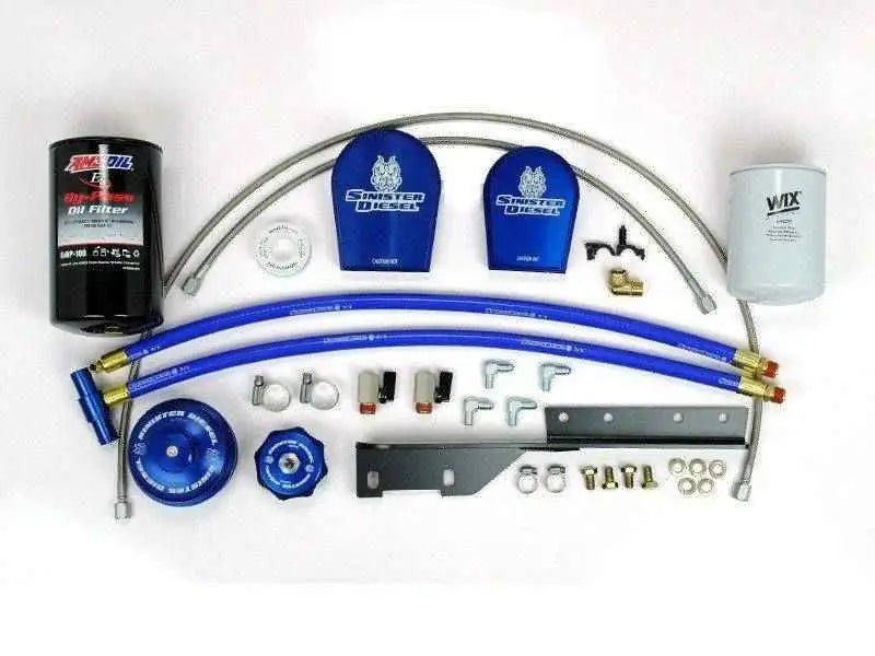 Sinister Diesel 03-07 Ford 6.0L Oil Filter & Coolant Filtration System sd-eof-cf-6-0
