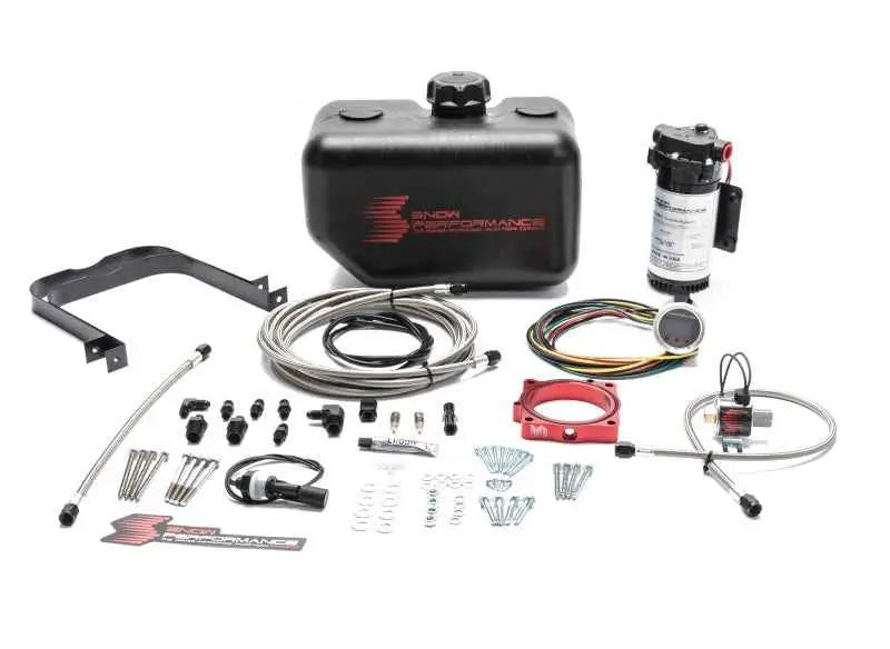 Snow Performance 08+ Charger Stg 2 Boost Cooler F/I Water Injection Kit (SS Braided Line & 4AN) sno-2170-brd