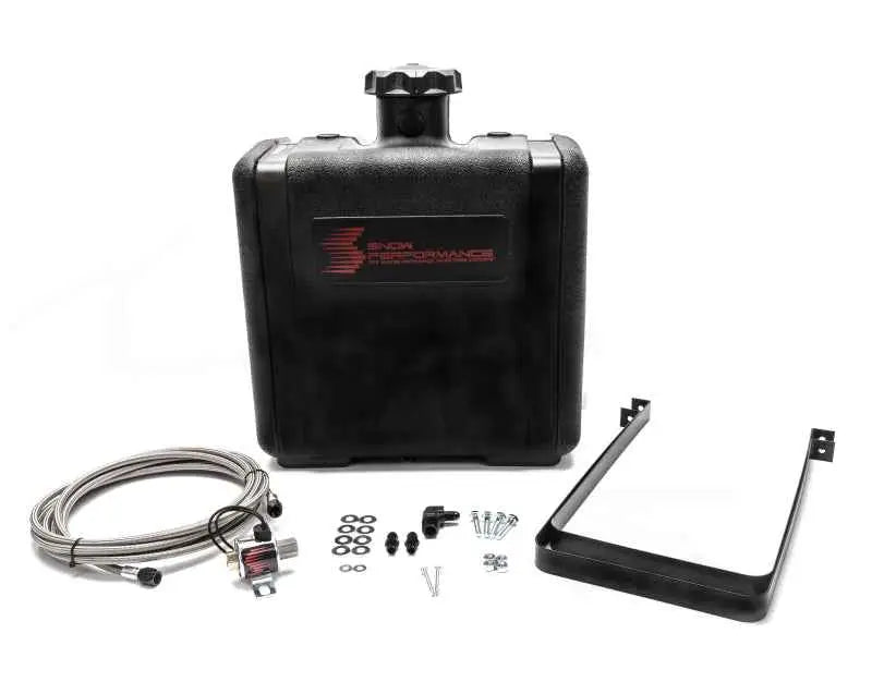Snow Performance Water Tank Upgrade 7gal (w/Braided SS Line/Brackets/Solenoid/4AN Fittings) SNO-40016-BRD