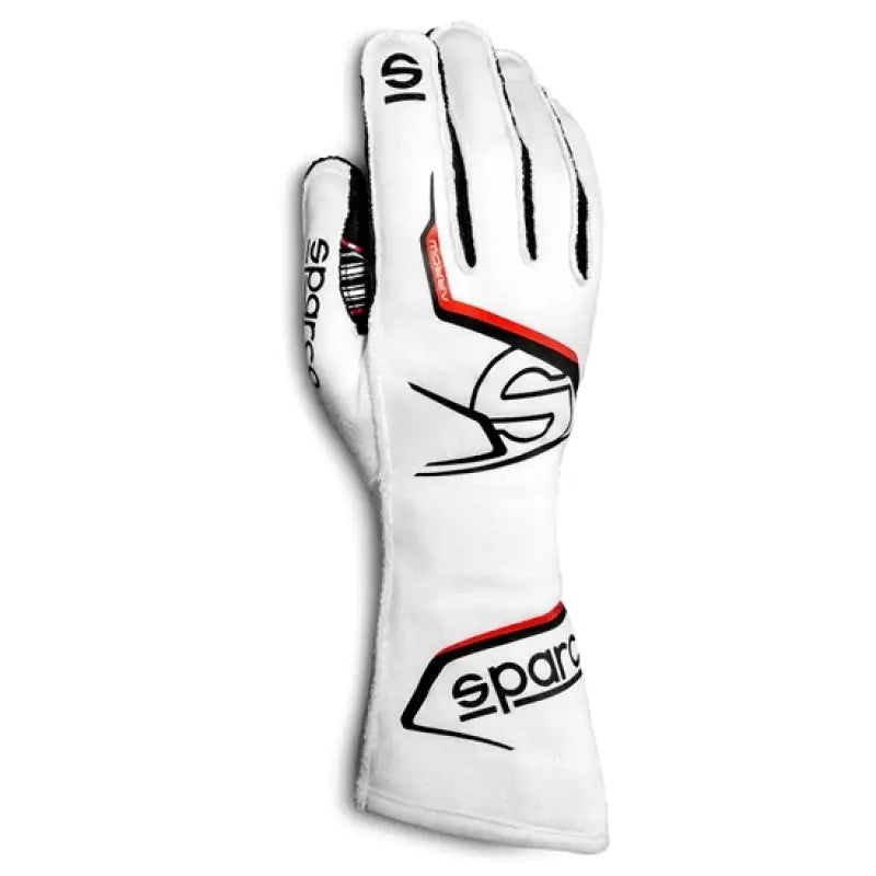 Sparco Gloves Arrow Kart 08 WHT/BLK - 00255708BINR spa00255708binr