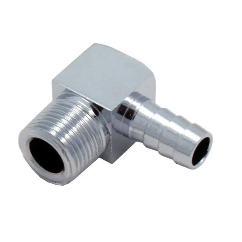 Spectre Fitting 90 Degree Barb NPT Threads (For 3/8in. Hose) - Chrome spe5946