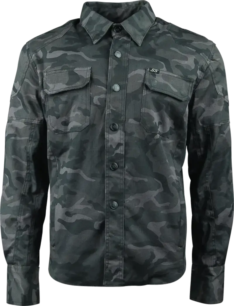 Speed and Strength Call to Arms Moto Shirt Camouflage - Small sas889518