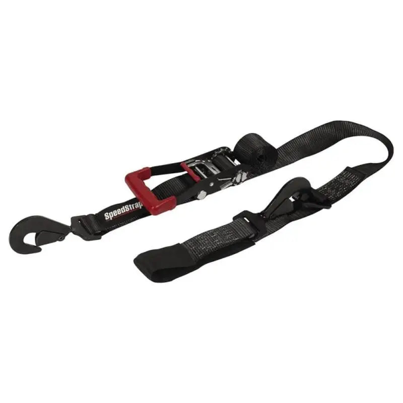 SpeedStrap 2In x 8Ft Ratchet Tie Down w/ Flat Snap Hooks & Axle Strap Combo, Made in the USA ssp28001-us
