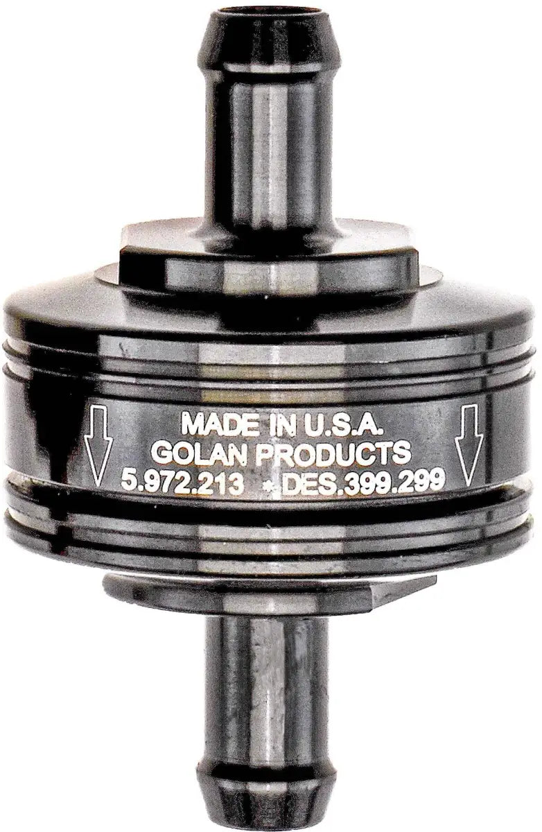 Super Mini Fuel Filter Black 1/4" Barb Fitting wps-274-0758