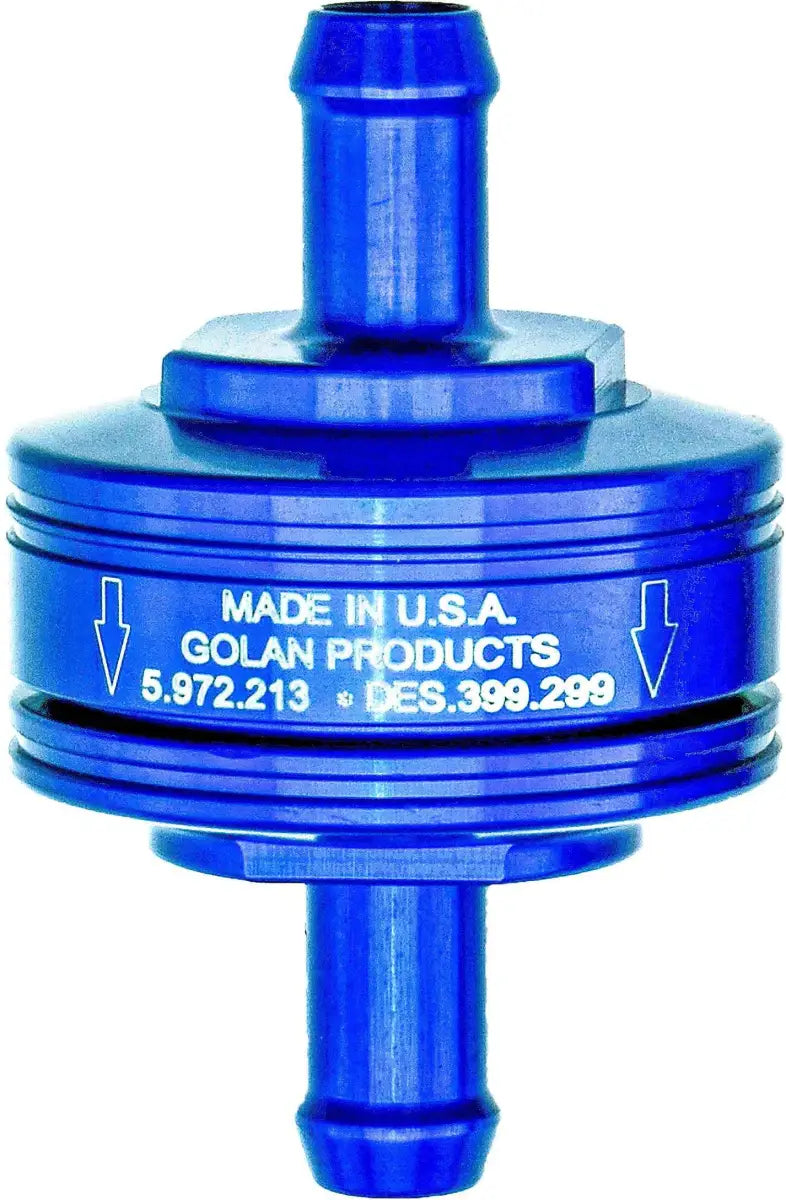 Super Mini Fuel Filter Blue 1/4" Barb Fitting wps-274-0759