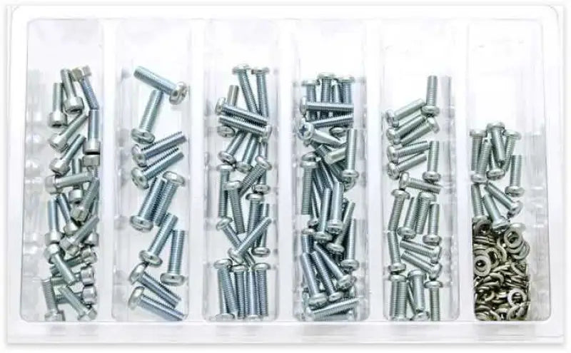 SV-CARBSCRW Bolt Carburetor Float Bowl Screws Assortment 210 Piece Kit wps-022-31400