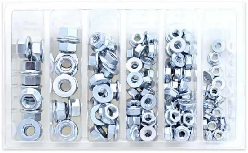 SV-FNUT Bolt Flange Nut Assortment 140 Piece Kit wps-021-10000