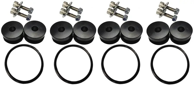 Torque Solution Billet Bumper Quick Release Kit Combo (Black): Universal tqsts-uni-026bc