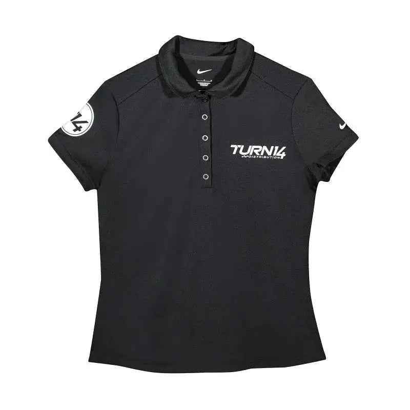 Turn 14 Distribution Womens Black Dri-FIT Polo - Medium (T14 Staff Purchase Only) t149122