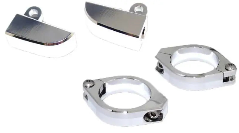 Turn Signal Holder Set M8 38 41mm Chrome wps-58-2072