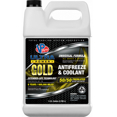 Ford Bronco / Bronco Sport 50-50 Engine Antifreeze/Coolant (HOAT) – Ultra Power™ Gold by VP Racing