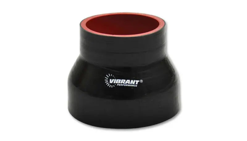 Vibrant 4 Ply Reducer Couper 3.5in ID x 3.75in ID x 3.0in Long - Black - 19745 vib19745