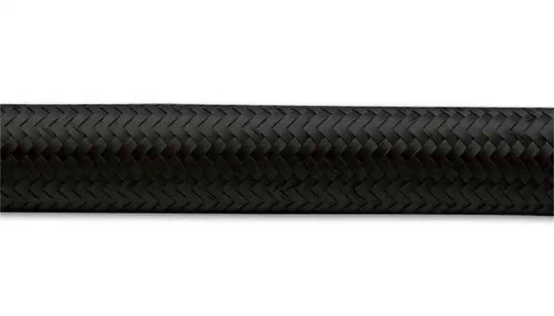 Vibrant -6 AN Black Nylon Braided Flex Hose (50 foot roll) 11996