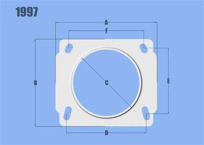 Vibrant MAF Sensor Adapter Plate for Nissan applications use w/ 3in Inlet I.D. filters only 1997