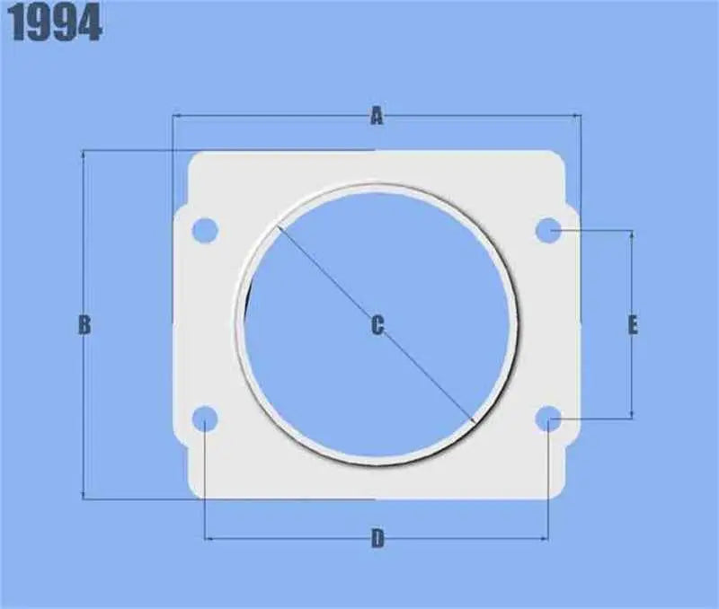 Vibrant MAF Sensor Adapter Plate for Subaru applications use w/ 3in Inlet I.D. filters only 1994